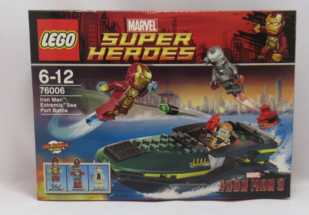LEGO SUPER HEROES IRON MAN 3 IRON MAN EXTREMIS SEA PORT BATTLE 76006