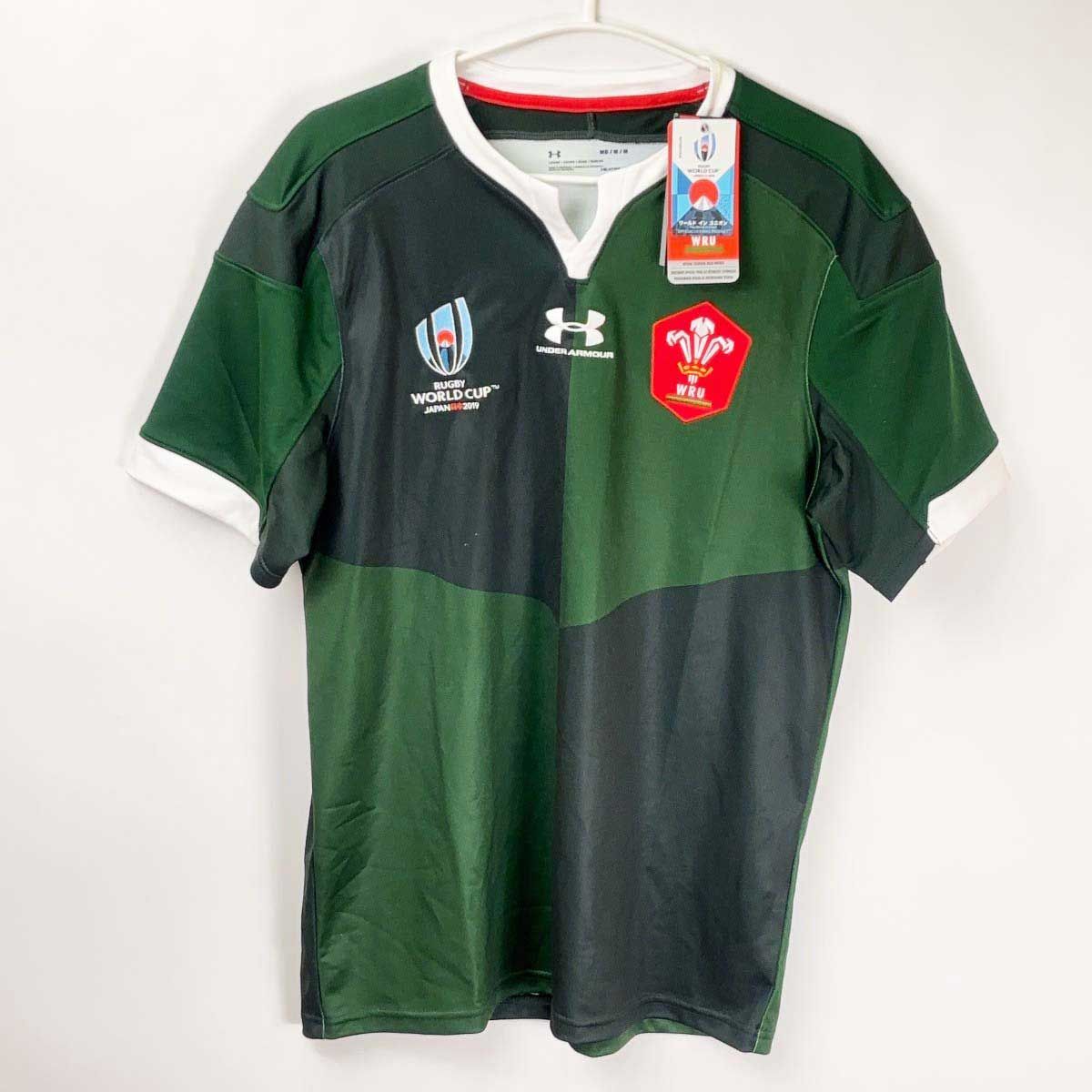 アンダーアーマー　ラグビーウェールズ代表　ホームオーセンティックジャージ Under Armour WRU ウェールズ代表ラガーシャツ M アンダー