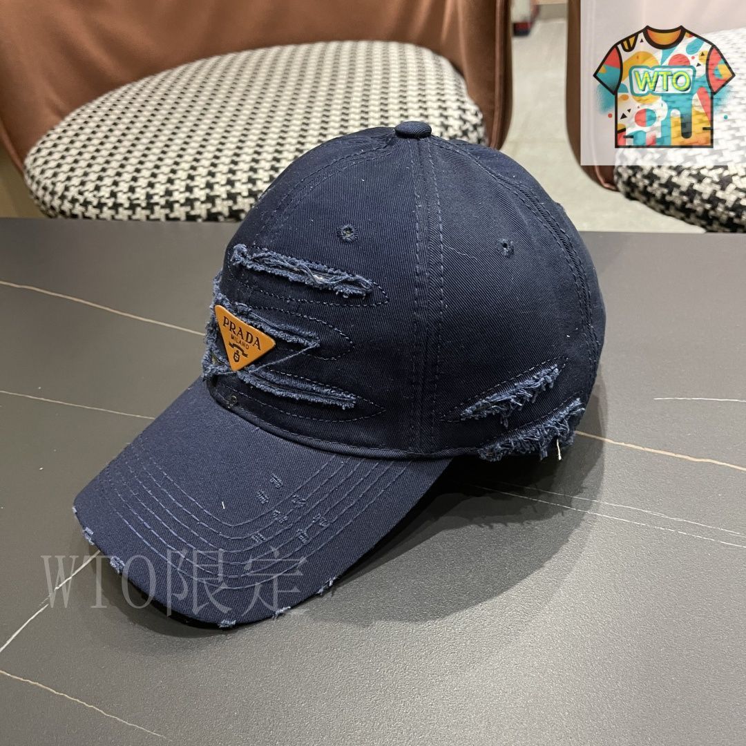 ★PRADA★ロゴプレート ベースボールキャップ 今日特価】Prada 復古破れデザイン ベースボールキャップ - メルカリ