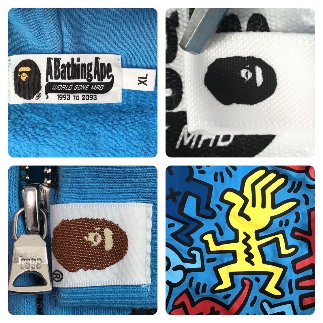 ☆新品☆ キースヘリング × BAPE シャーク パーカー XLサイズ KEITH  