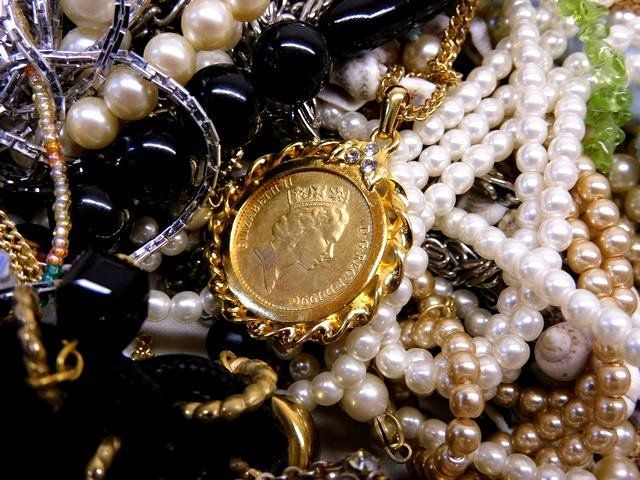 A番 メッキアクセサリー セット 約650g □ ネックレス リング