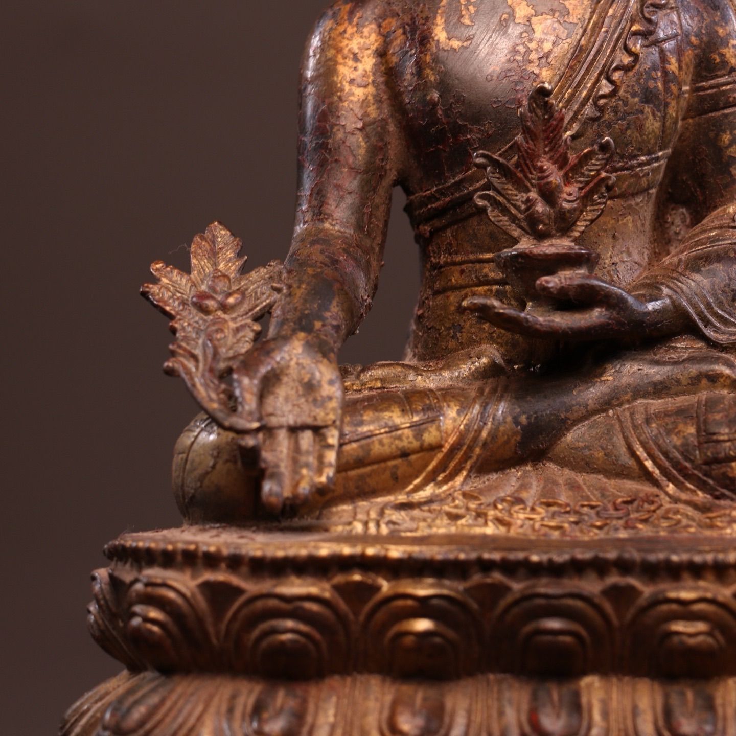 銅像 薬王菩薩仏像