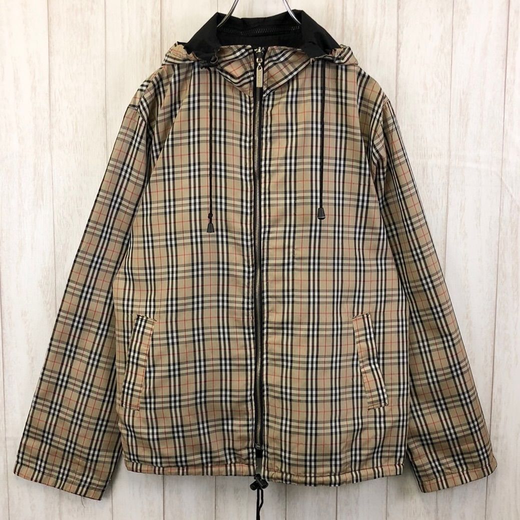 バーバリー BURBERRY ノバチェック リバーシブル ナイロン パーカー  