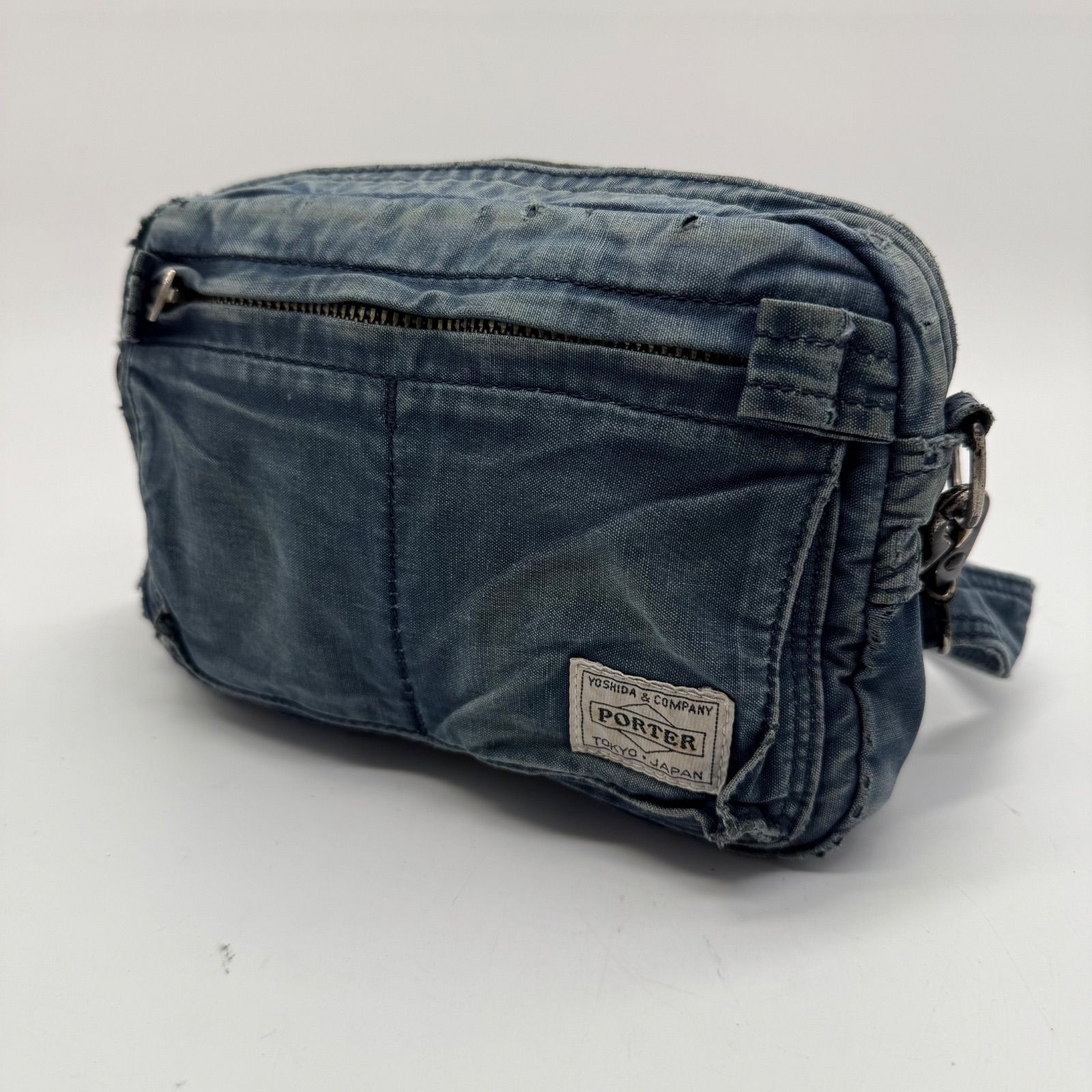 PORTER boro indigo deep blue shoulder bag ポーター 藍染