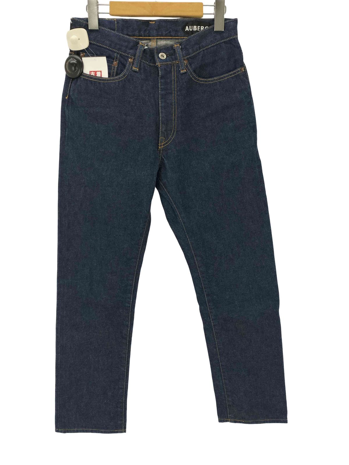 AVIREX スタジャン XL ウール × 襟裏レザー 66 ワッペン ネイビー