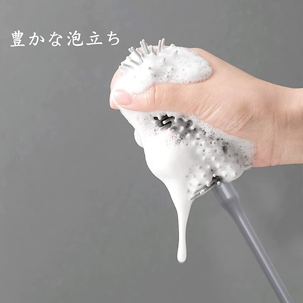 【特価セール】Liunz ボトル洗浄ブラシ シリコン水筒ブラシ コップブラシロン-3
