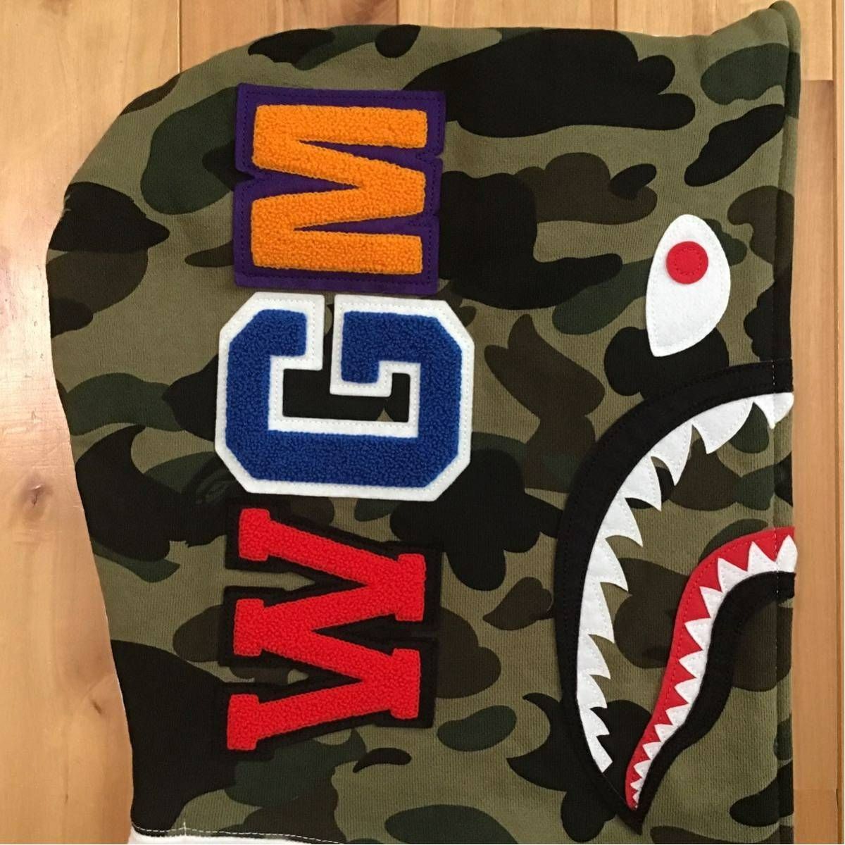 シャーク パーカー 1st camo green ホワイト Lサイズ shark full zip  