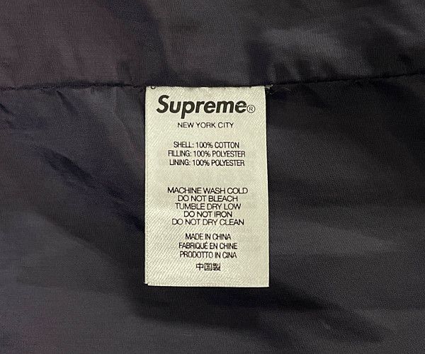 SUPREME 22SS Fat Tip Jacquard Denim Puffer Jacket ジャケット ...