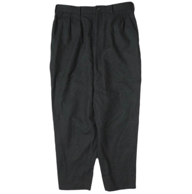 COMME des GARCONS HOMME コムデギャルソンオム 19AW 日本製 ウールフラノ2タックサルエルパンツ HD-P035 XS BLACK スラックス ボトムス g20491