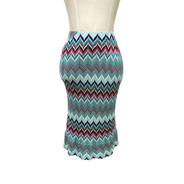 中古 ミッソーニ MISSONI ニットスカート クリーニング済み