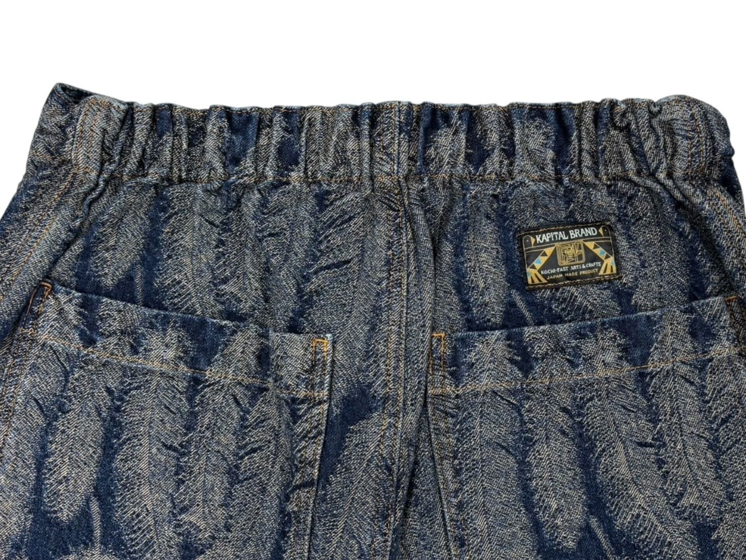 極美品 KAPITAL キャピタル 24AW Magpie Denim W Knee Easy Baggy  