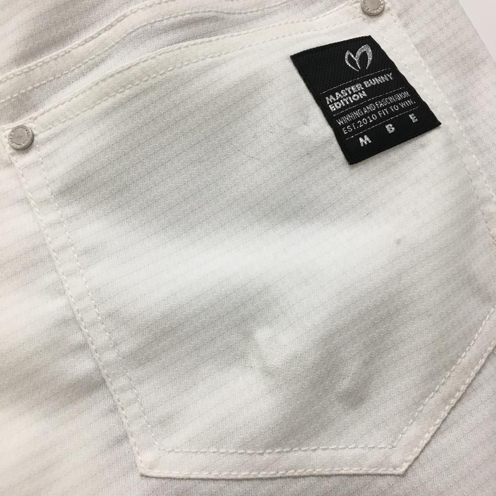マスターバニー パンツ 白 総柄地模様 ロゴ刺しゅう メンズ 5(L