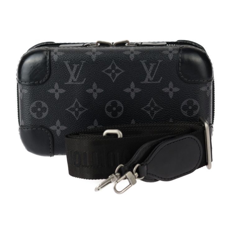 LOUIS VUITTON ルイ ヴィトン ホライゾン クラッチ ショルダーバッグ M45579 PVC レザー ブラック グレー シルバー金具  モノグラムエクリプス ラウンドファスナー 2WAYバッグ ポシェット マルチケース ビトン 【本物保証】 - メルカリ