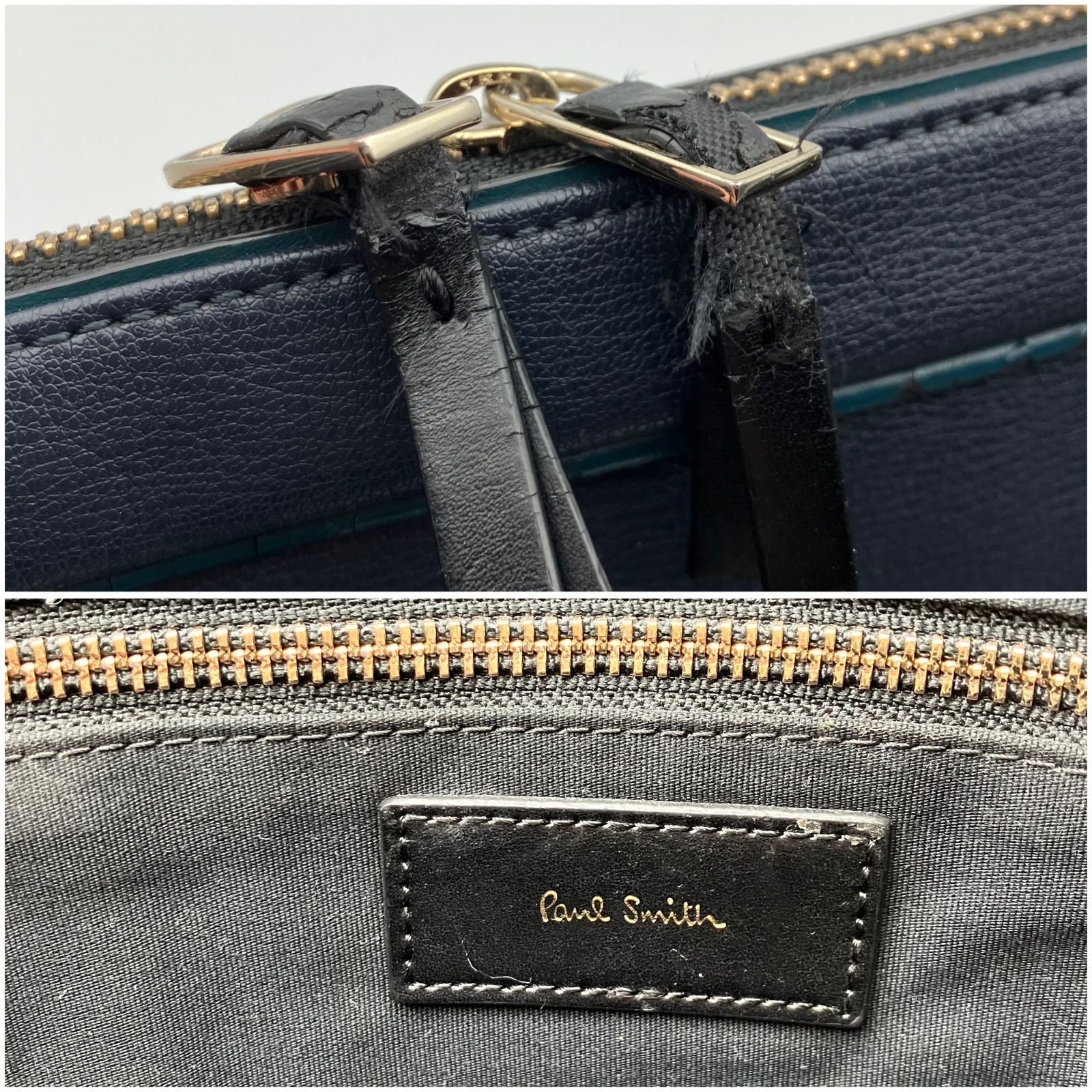 Paul Smith ポールスミス 2way ブリーフケース ビジネスバッグ ネイビー ショルダーバッグ かばん カバン BAG 鞄 メンズ SG123-1