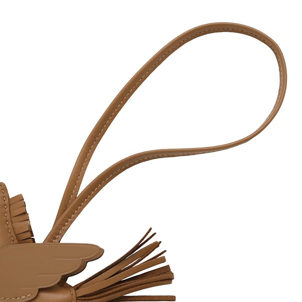 エルメス バッグチャーム ロデオPM ペガサス ゴールド ラムスキン B