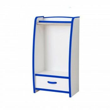 知育家具 EVAキッズシリーズ ハンガーラック 幅48 cm HRJ-48 H B ブルー