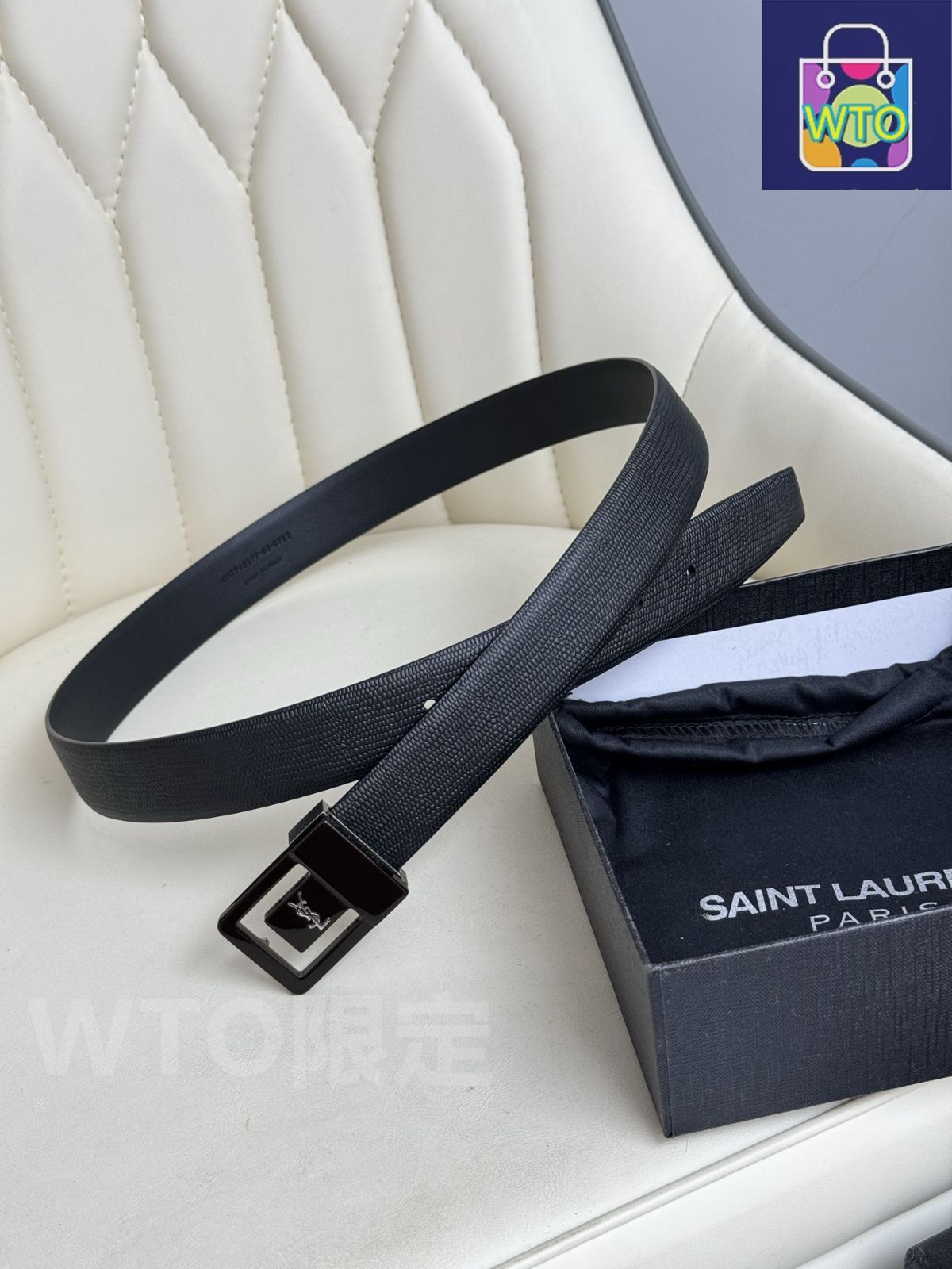 SAINT LAURENTオーバルバックルベルト SAINT LAURENT/サンローラン_men