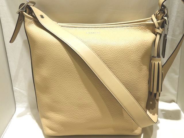 COACH コーチ ワンショルダーバッグ ベージュ オールレザー COACH - コーチ COACH 28941 ベージュ レザー バッグ ショルダー