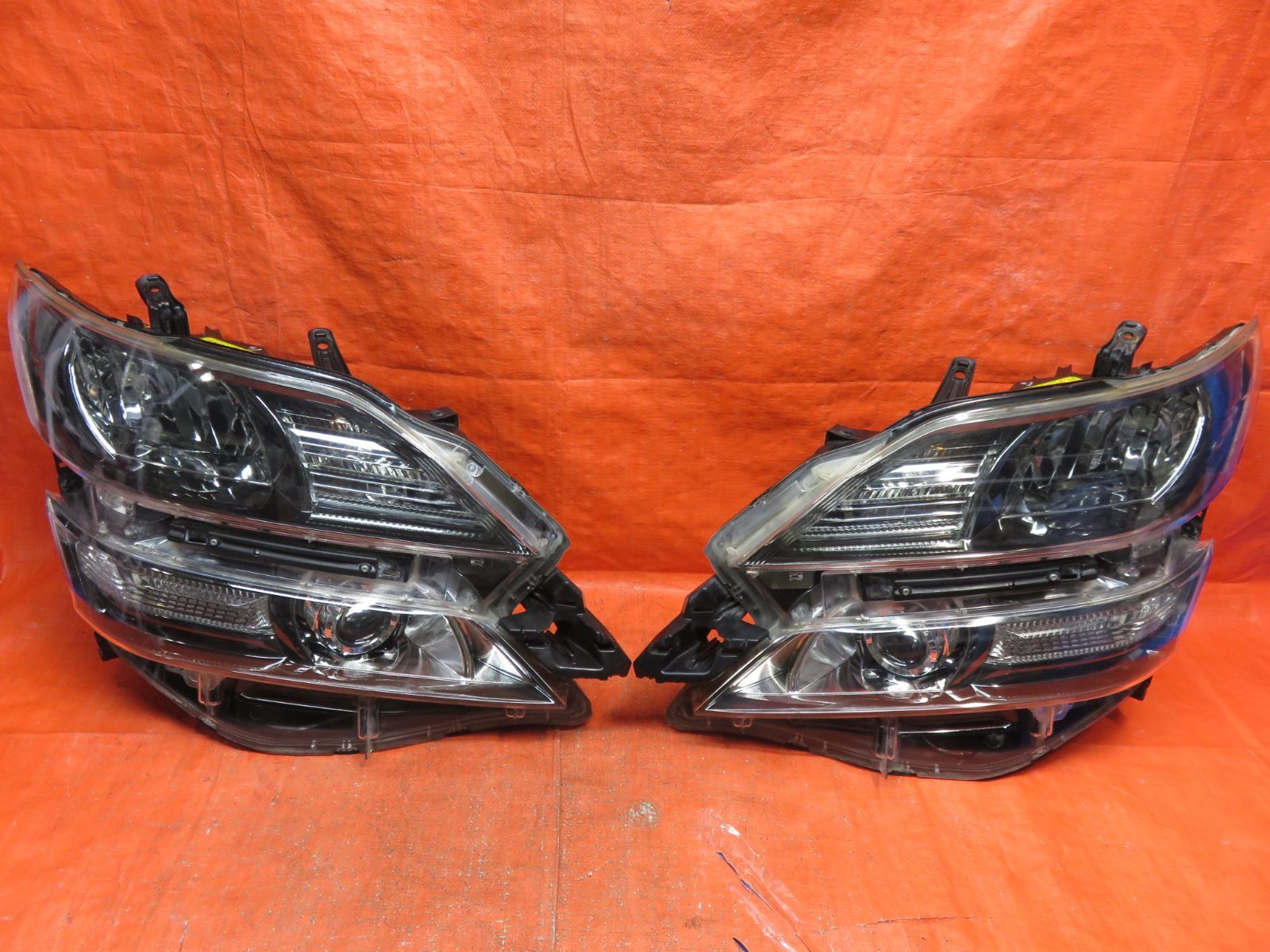 LA4290* 点灯OK ヴェルファイア GGH20W|後期 AFS付 ヘッドライト|HID ヘッドランプ 左右セット|ICHIKOH 58-24 刻印シ|ANH20W ANH25W GGH25W