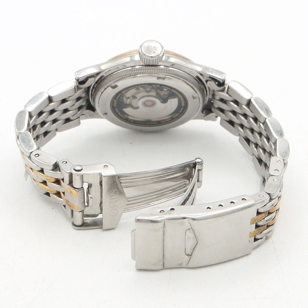 ORIS オリス ビッグクラウン ポインターデイト 7400C 裏スケ シルバー  