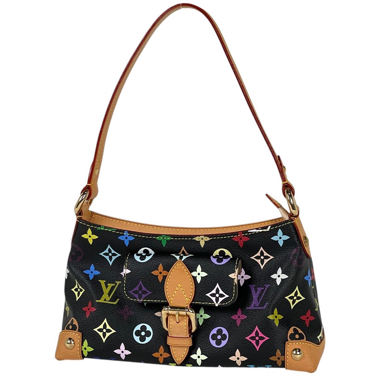 ルイ ヴィトン Louis Vuitton エライザ ワンショルダー 肩掛け ショルダーバッグ モノグラムマルチ ノワール ブラック M40099 レディース