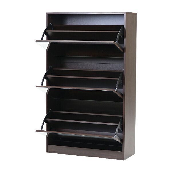 9シューズ収納ラック 3列と6レベル 棚付き DIYブーツラック シュ070