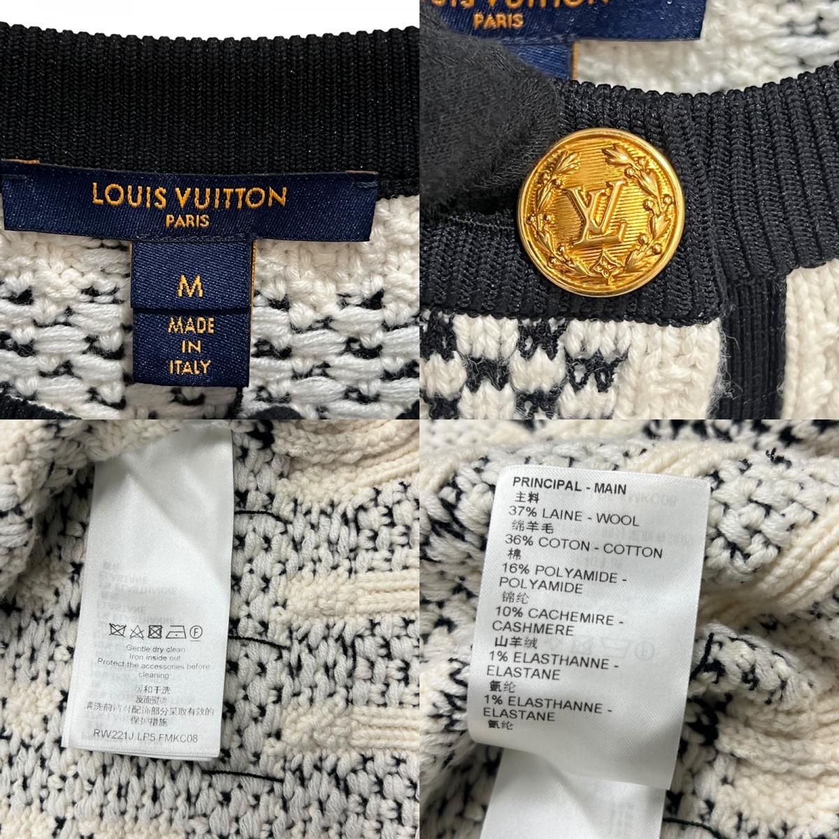 VUITTON ツイードニットカーディガン