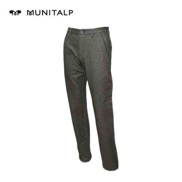 ムニタルプ MUNITALP メンズ 秋冬 吸湿発熱 保温 防風 チェック柄 防寒パンツ 004-71211-18