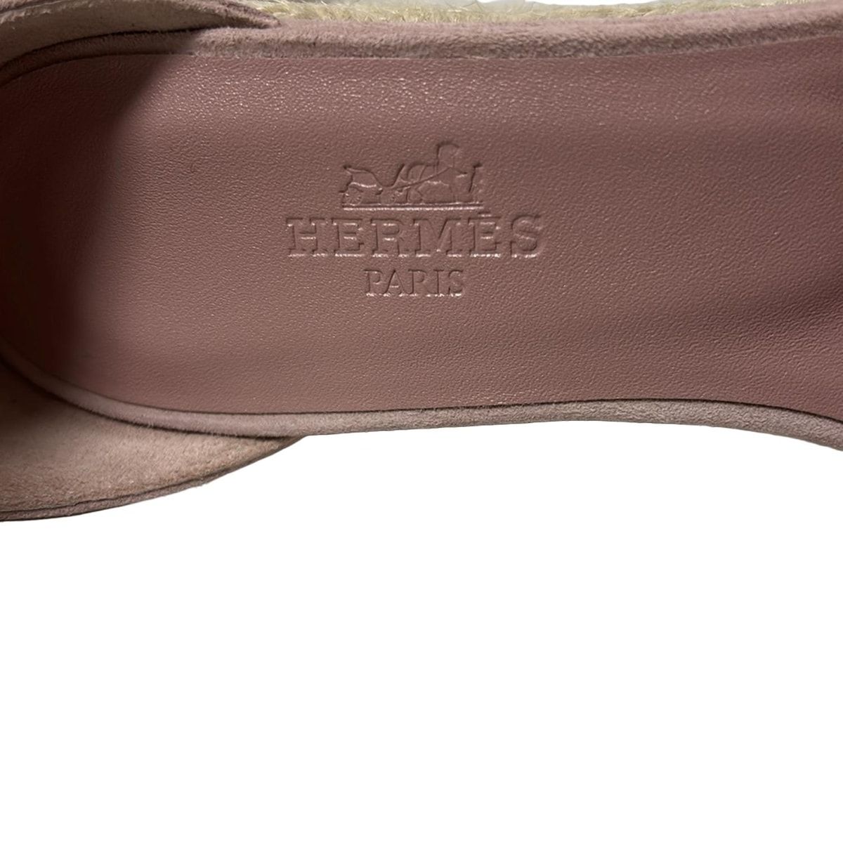 HERMES エルメス サンダル 36 レディース - ライトピンク エスパドリーユ KIN-KAAI_COM