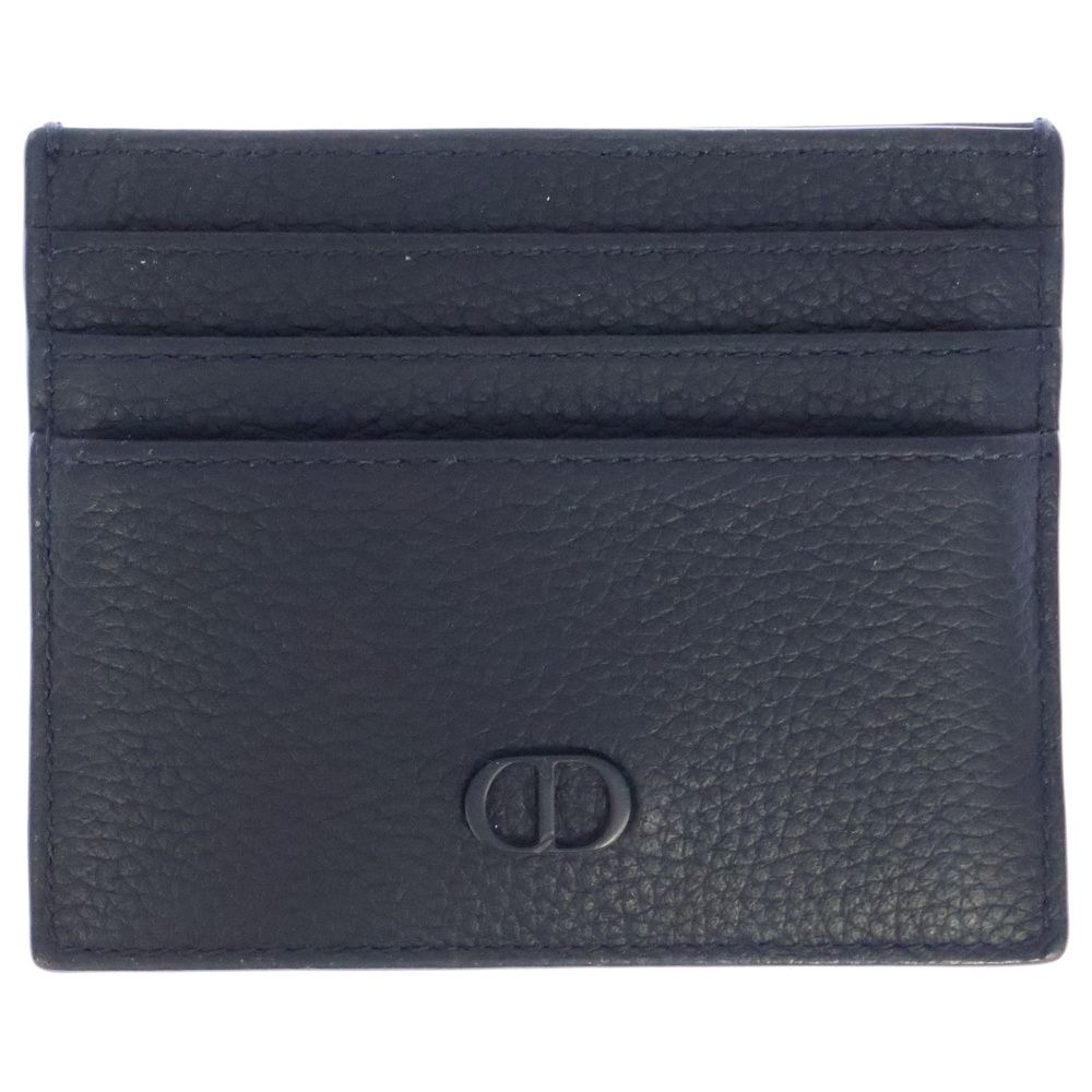 Christian Dior クリスチャンディオール CDアイコン レザーカードケース ネイビー