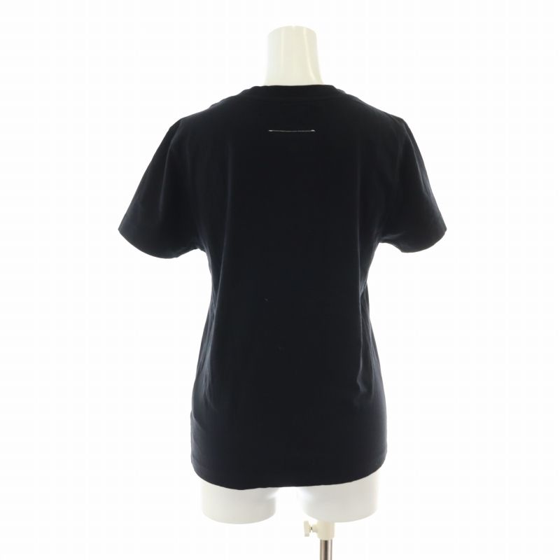 MM6 Maison Marglela シアーポロシャツ 刺繍【M】ブラック MM6 Maison