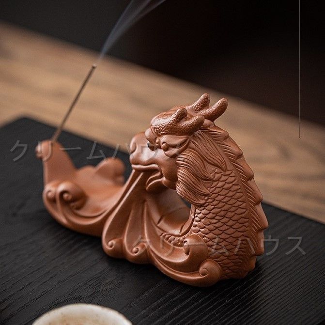 香炉　線香立　置物　器　龍 Amazon｜PYUWENAI 香炉 逆流香炉 龍 お香立て 線香立て 逆流香