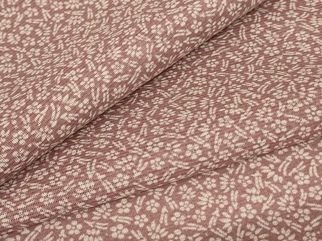 平和屋着物＊夏物　小紋　絽　草花文　高島屋扱い　洗える着物　AABB6775jd 平和屋着物＊夏物 小紋 絽 草花文 高島屋扱い 洗える着物 AABB6775jd