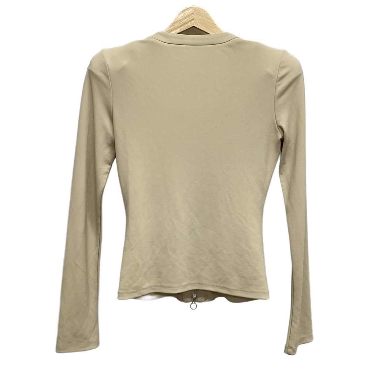 FOXEY YORK フォクシーニューヨーク カーディガン サイズ38 M レディース - 20948 ベージュ 長袖 ジップアップ