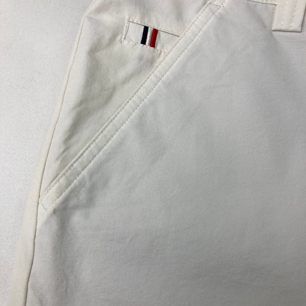 サイズ：M AND PER SE アンパスィ ストレッチパンツ 裏地付 ホワイト系