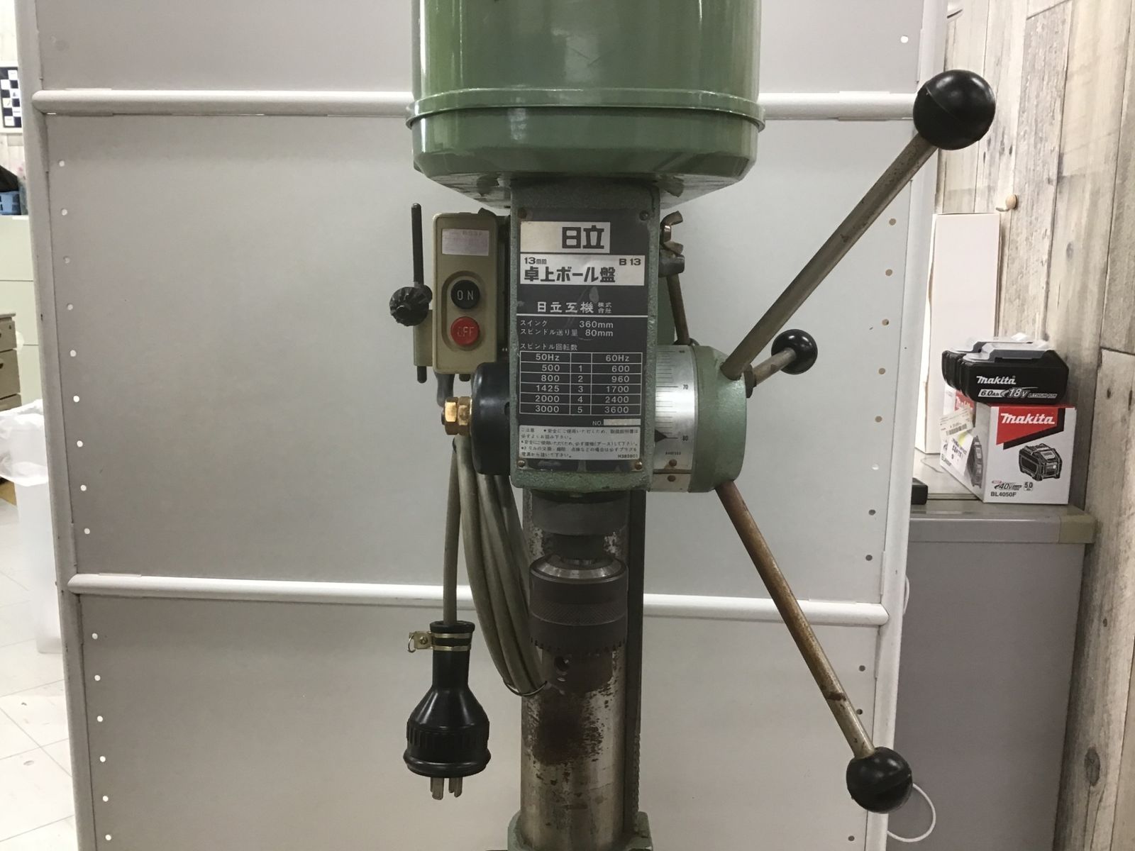 送料含む 品 ハイコーキ HIKOKI 旧 日立工機 ボール盤 B13 200V アクトツール富山店 窓