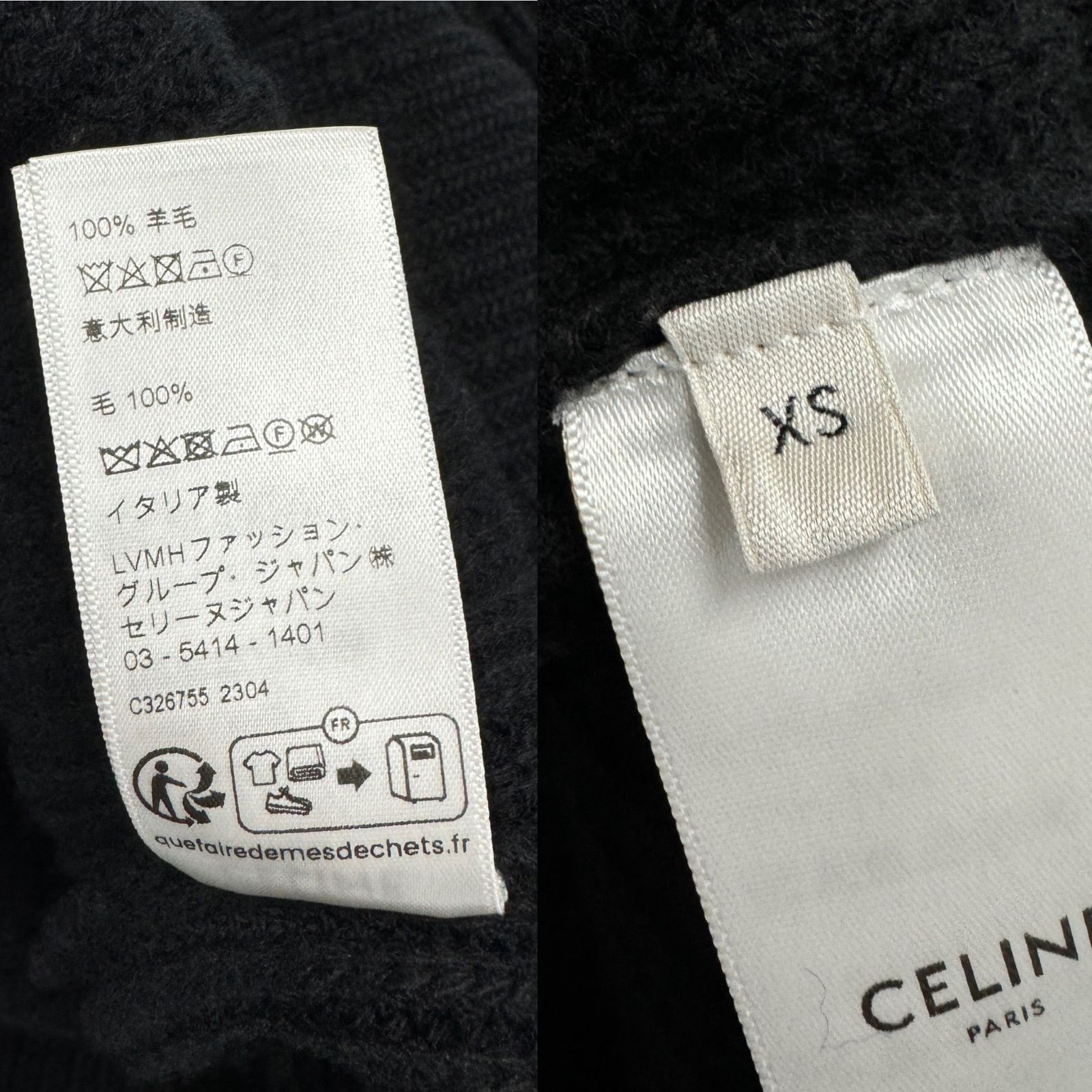 美品 21AW セリーヌバイエディスリマン CELINE ロゴワッペンオーバー 