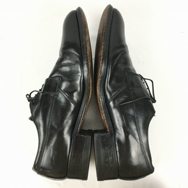 80s以前 Vintageタグ　FLORSHEIM/フローシャイム　プレーントゥ/ビジネスシューズ〈黒/BLACK/ブラック〉　サイズ9D/26.0-26.5-27.0程度/men's 管NO.ZB-215 80s以前 Vintageタグ FLORSHEIM/フローシャイム プレーントゥ/ビジネス