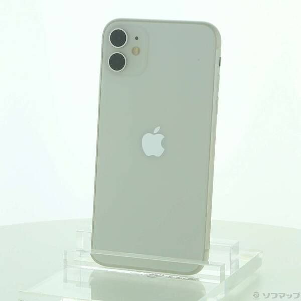 〔 〕iPhone11 128GB ホワイト MWM22J A SIMフリー 258