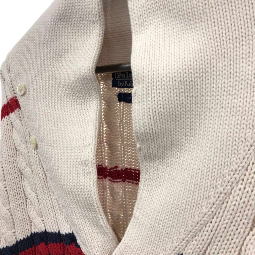 【状態◯】ポロ ラルフローレン ケーブル コットン ニット カーディガン 古着 中古・古着通販】POLO RALPH LAUREN (ポロ・ラルフローレン