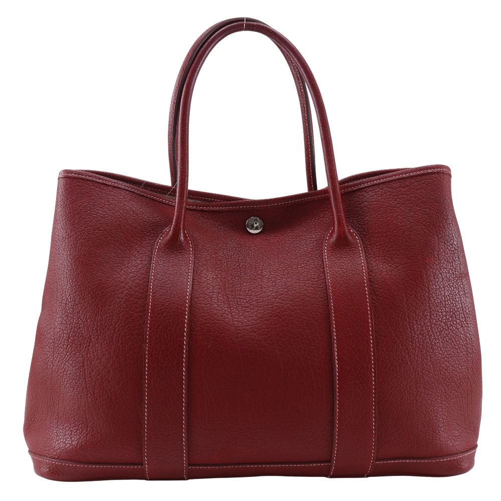 HERMES エルメス ガーデンパーティPM ネゴンダ 赤 □K レディース トートバッグ