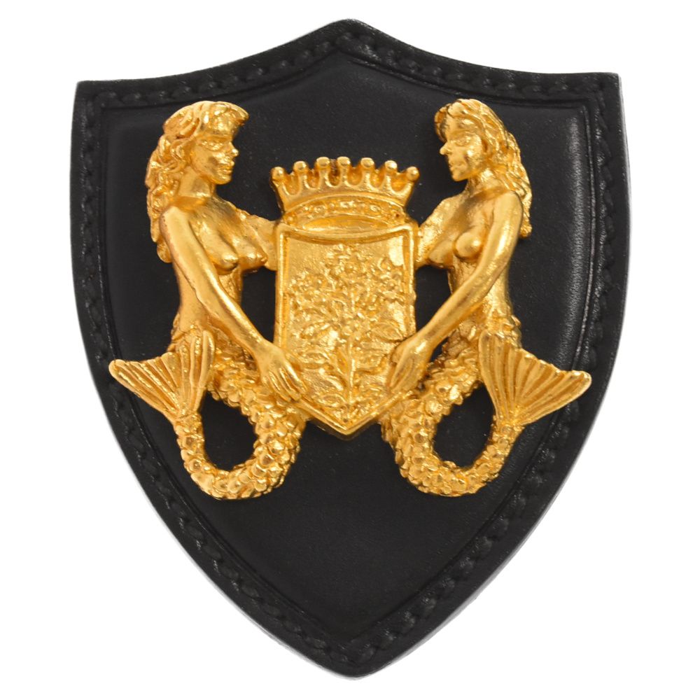 miu miu ブローチ エンブレム レザー バッジ ミュウミュウ 美品 miu miu ブローチ エンブレム レザー バッジ ミュウミュウ 美品 MIU