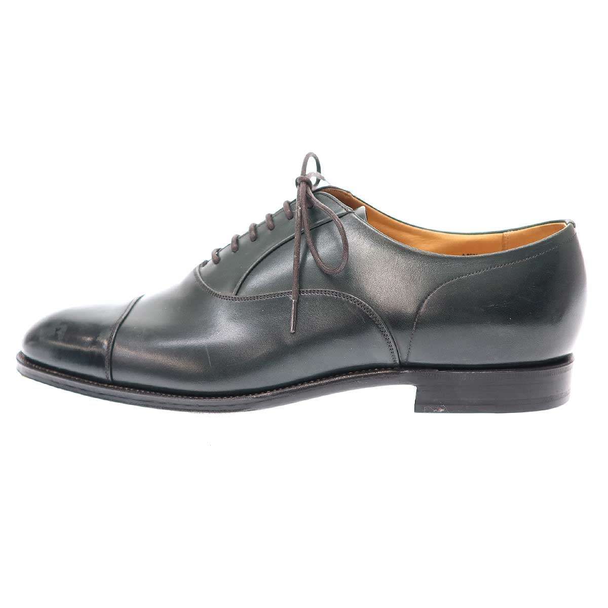 CALMANTHOLOGY カルマンソロジー A6534 BALMORAL CAP TOE レザーシューズ  グリーン UK8