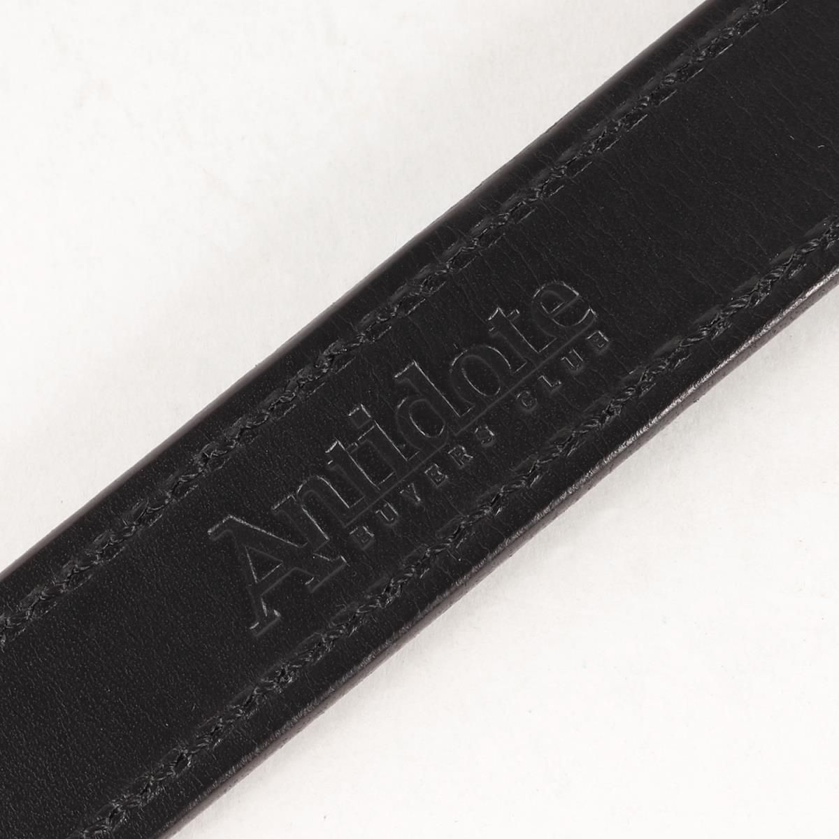 美品 ANTIDOTE BUYERS CLUB Leather Narrow Belt アンチドート バイヤーズ クラブ ベルト ×COOTIE  ×MAGICAL シルバーバックル レザー ナロー