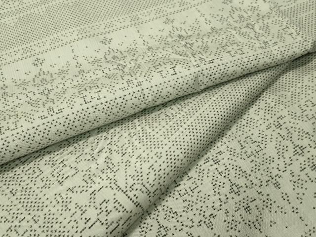 平和屋着物●本場大島紬　白大島　9マルキ　吉祥花文　正絹　逸品　CAAT7542vp 平和屋着物○本場大島紬 白大島 9マルキ 吉祥花文 正絹 逸品