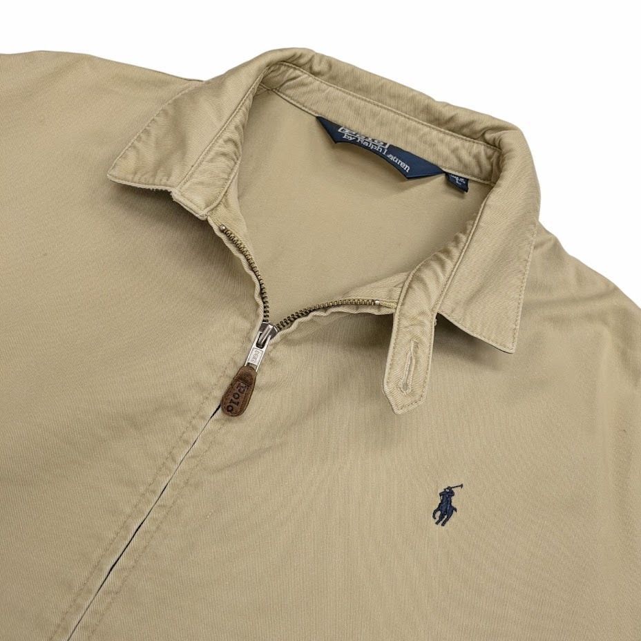 ポロ ラルフローレン スイングトップ ベージュ Ralph Lauren M 90s Polo ポロ ラルフローレン スウィングトップ ベージュ系 M