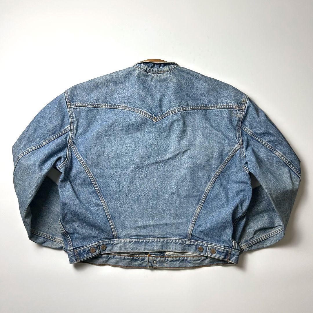 Levi's デニムジャケット L 75520 カナダ製 リーバイス 短丈 Levi's 75520 デニムジャケット L カナダ製 リーバイス 短丈