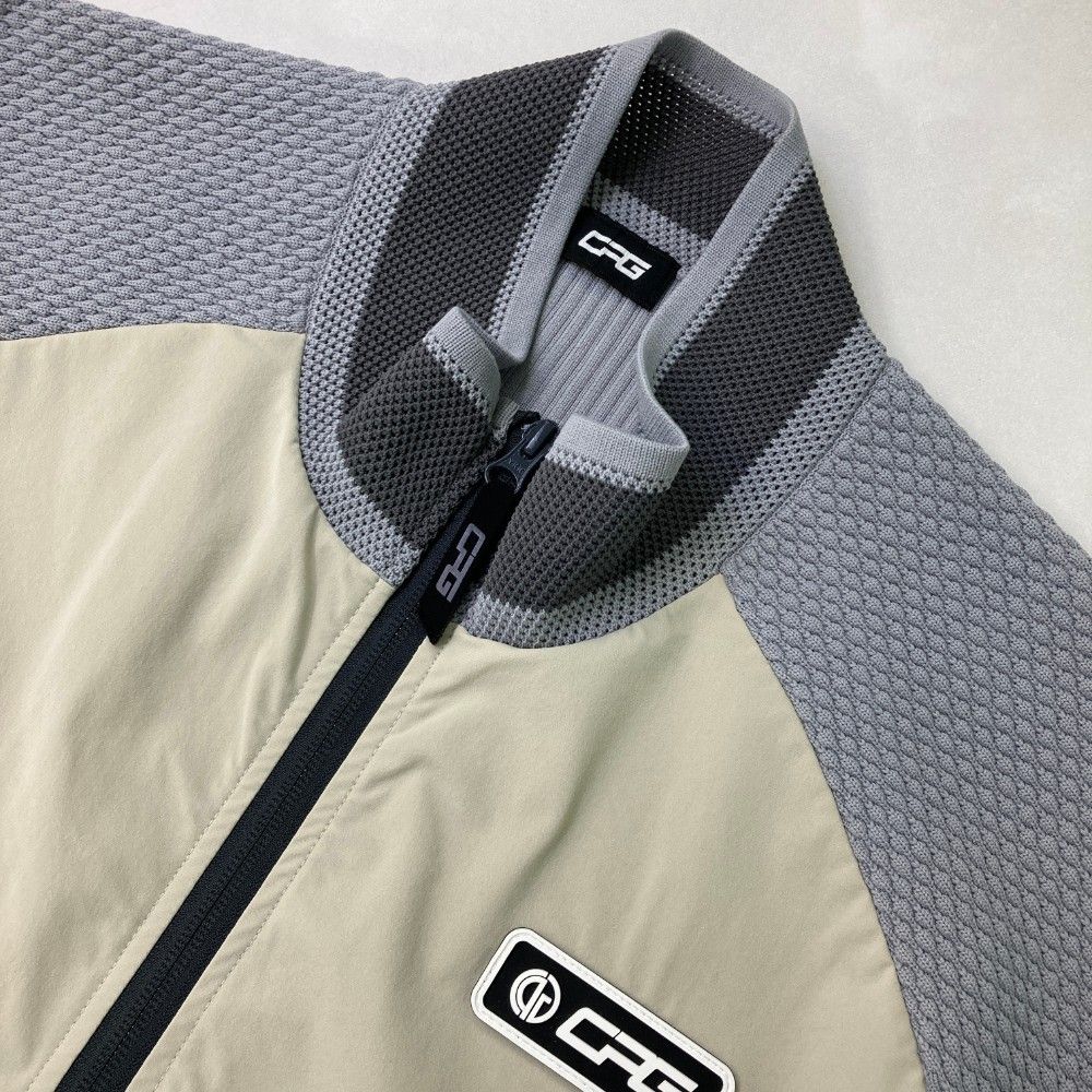 サイズ：4 CPG GOLF シーピージーゴルフ 切替 ニットジップ