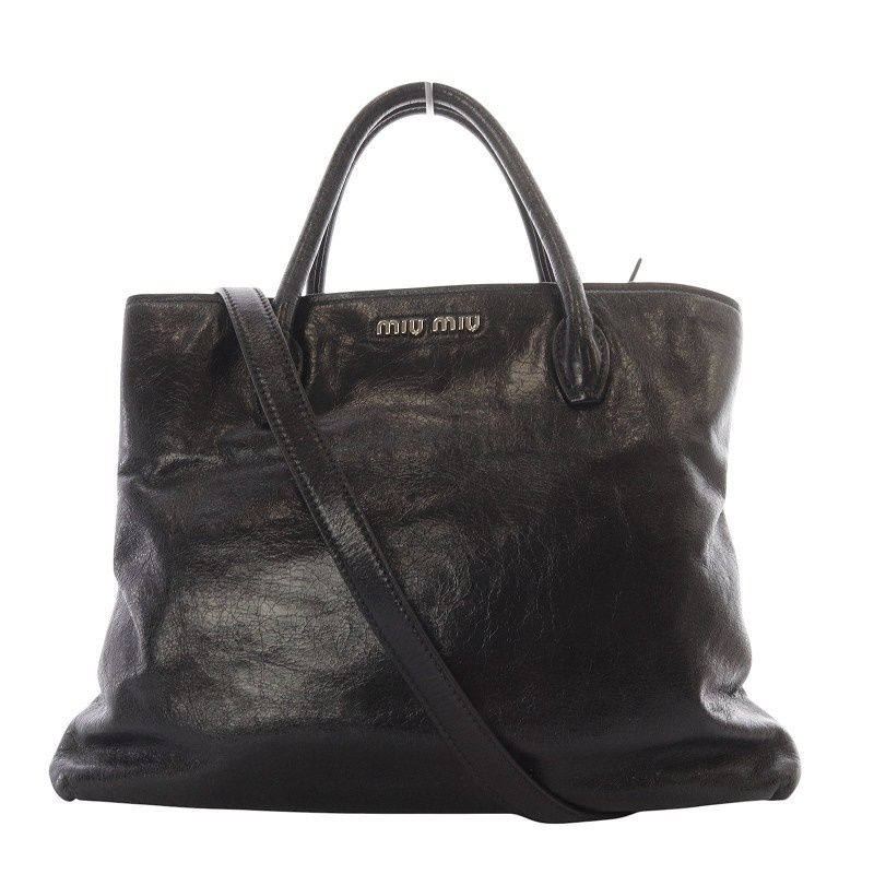 ミュウミュウ miumiu VITELLO SHINE ハンドバッグ ショルダー