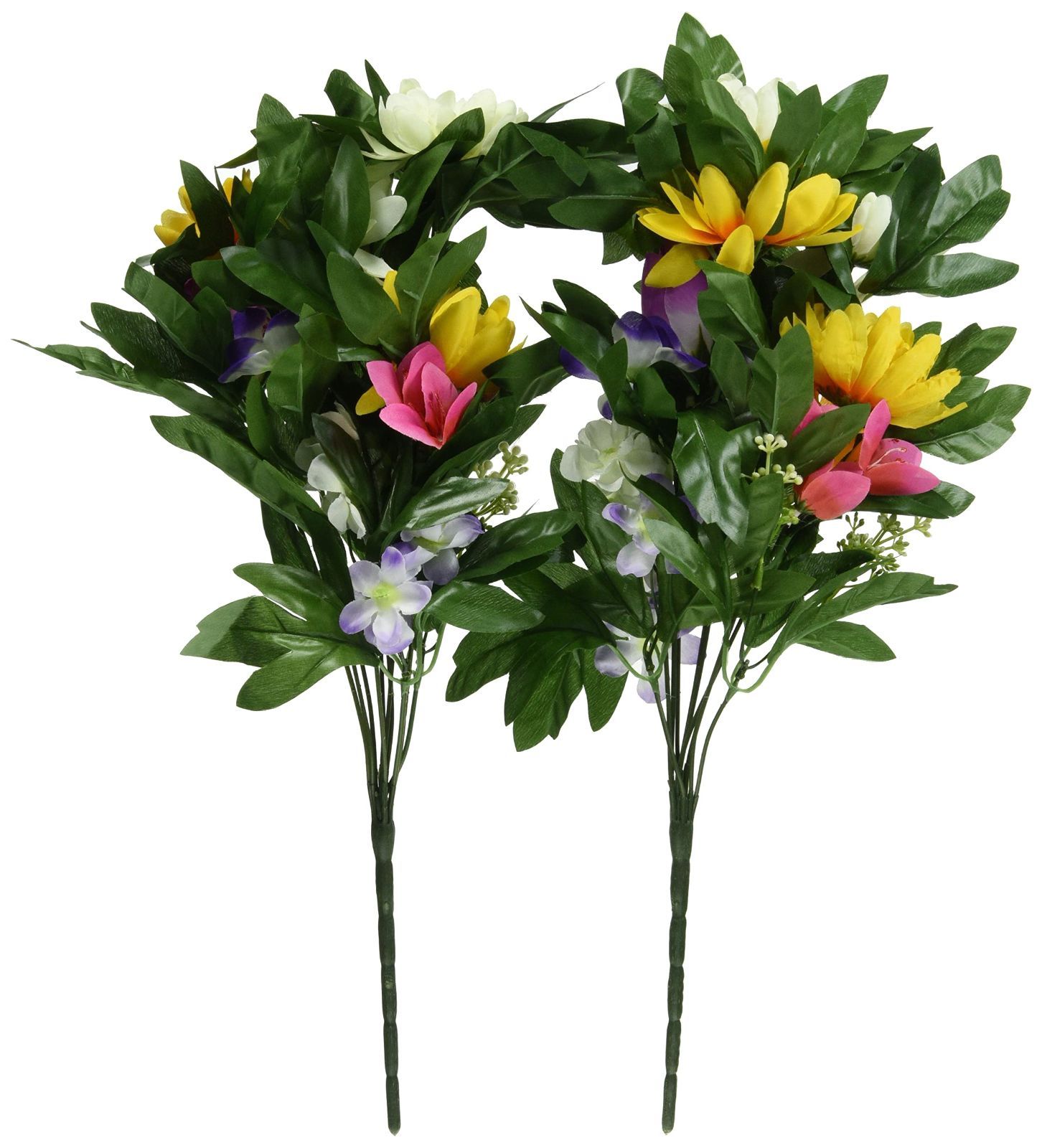 お墓・仏壇用 お供え花 アイメディア(Aimedia) お墓・仏壇用 お供え花 2束組 造花 仏花 墓花 榊 神棚 長持ち お墓参り お盆 お彼岸 慶弔 高さ45cm